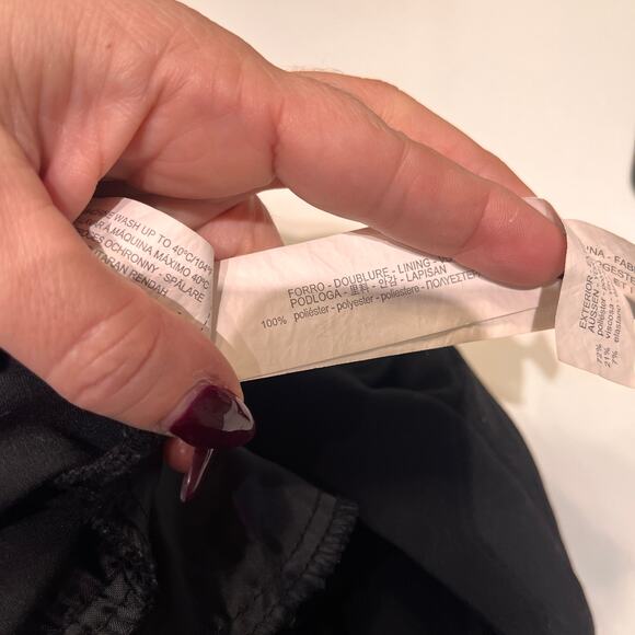 Zara Basic Collection Black High Rise Flat Front Trouser Pants Size 6 - Picture 6 of 10